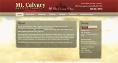 Desktop Screenshot of mtcalvaryknox.com