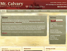 Tablet Screenshot of mtcalvaryknox.com